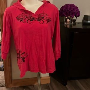 Bodybuilder brand! 💪 Pretty pink pullover with hood 🩷